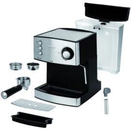Mpm Rvs Espressomachine Gemalen Koffiebonen Vrijstaand