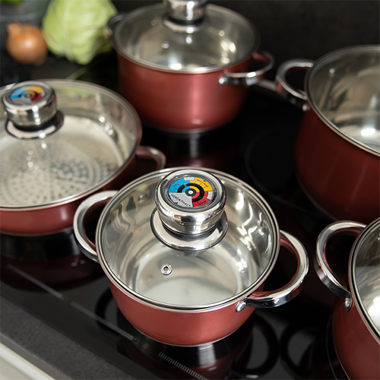 - pan set colors - stainless steel - Webshop-outlet.nl | Offers at OUTLET prices!