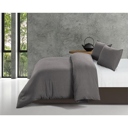 Zensation - Housse de couette Touch - Bambou / Polyester - Anthracite 