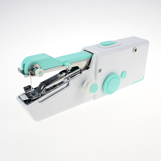 Máquina de coser de mano, mini máquina de coser eléctrica portátil, máquina  de coser inalámbrica para adultos, fácil de usar y puntada rápida
