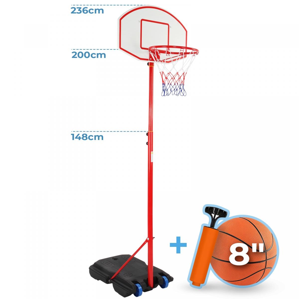 Support de basket-ball/panier de basket-ball réglable en hauteur á votre  choix