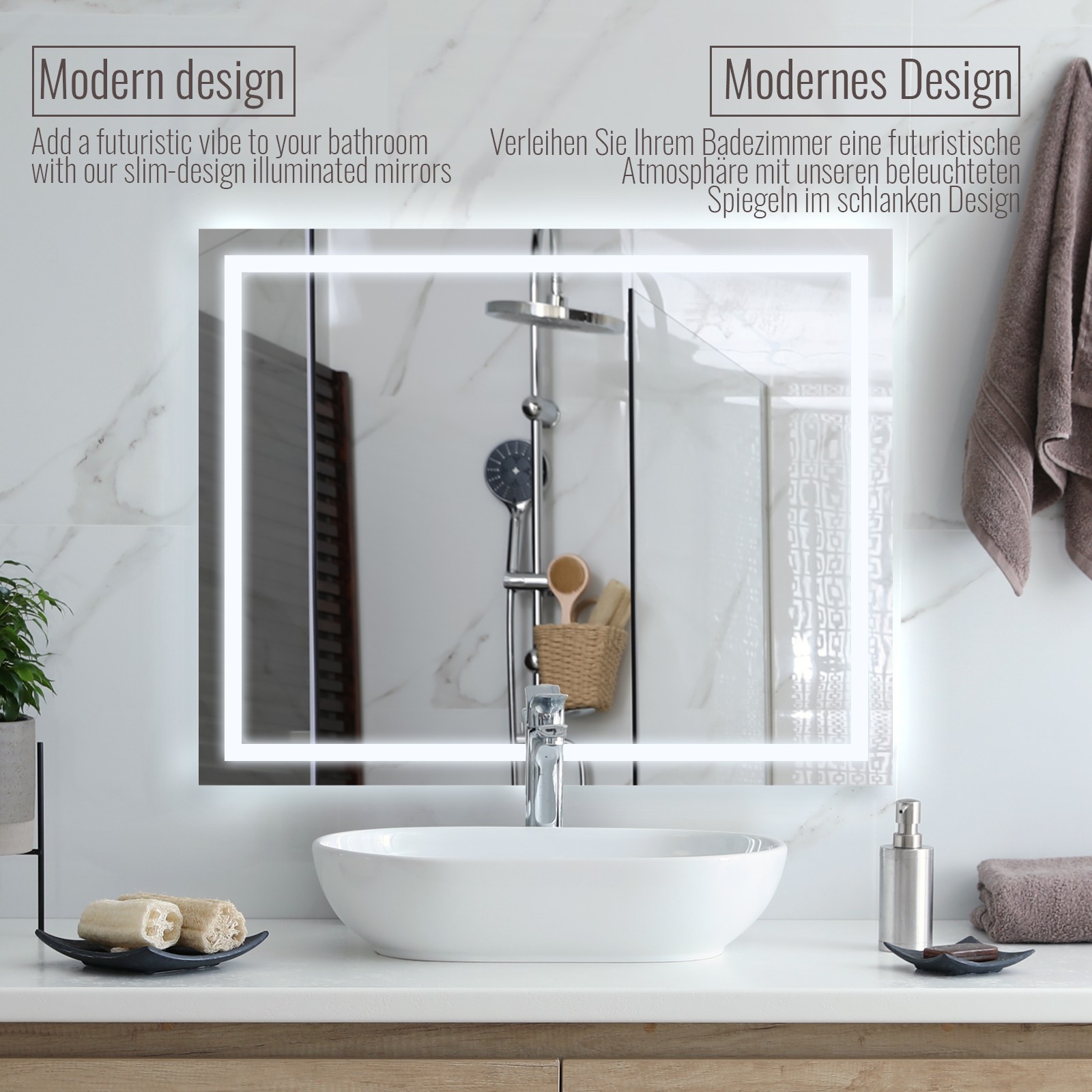 Salle de bain tendance Modern Design - Modern - Bathroom - Paris