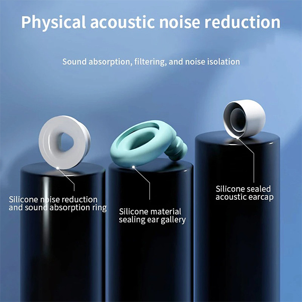 Bouchons d'oreille Isolation acoustique Portable Silicone