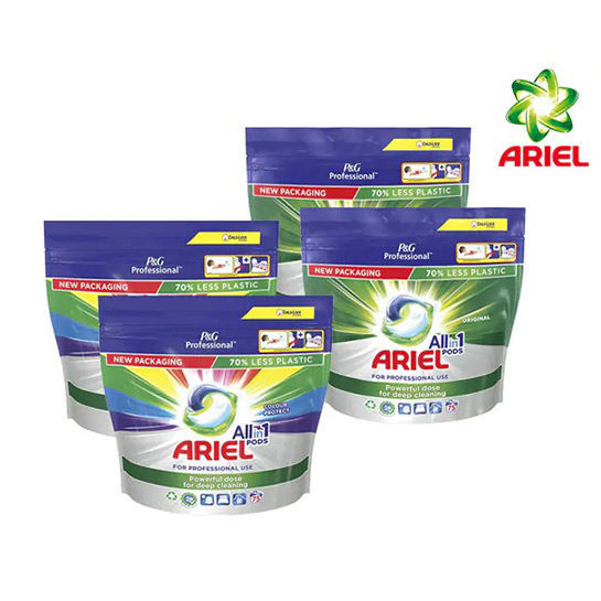 Ariel - Paquete de descuento - 150 cápsulas - Detergente para lavadora 