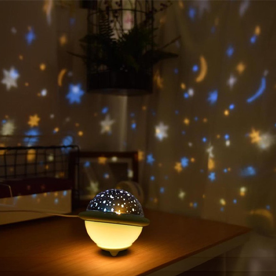 Lampe De Projection Star Sky Projecteur USB Veilleuse 3D Lampe De Chevet  Pour Chambre D'enfant 