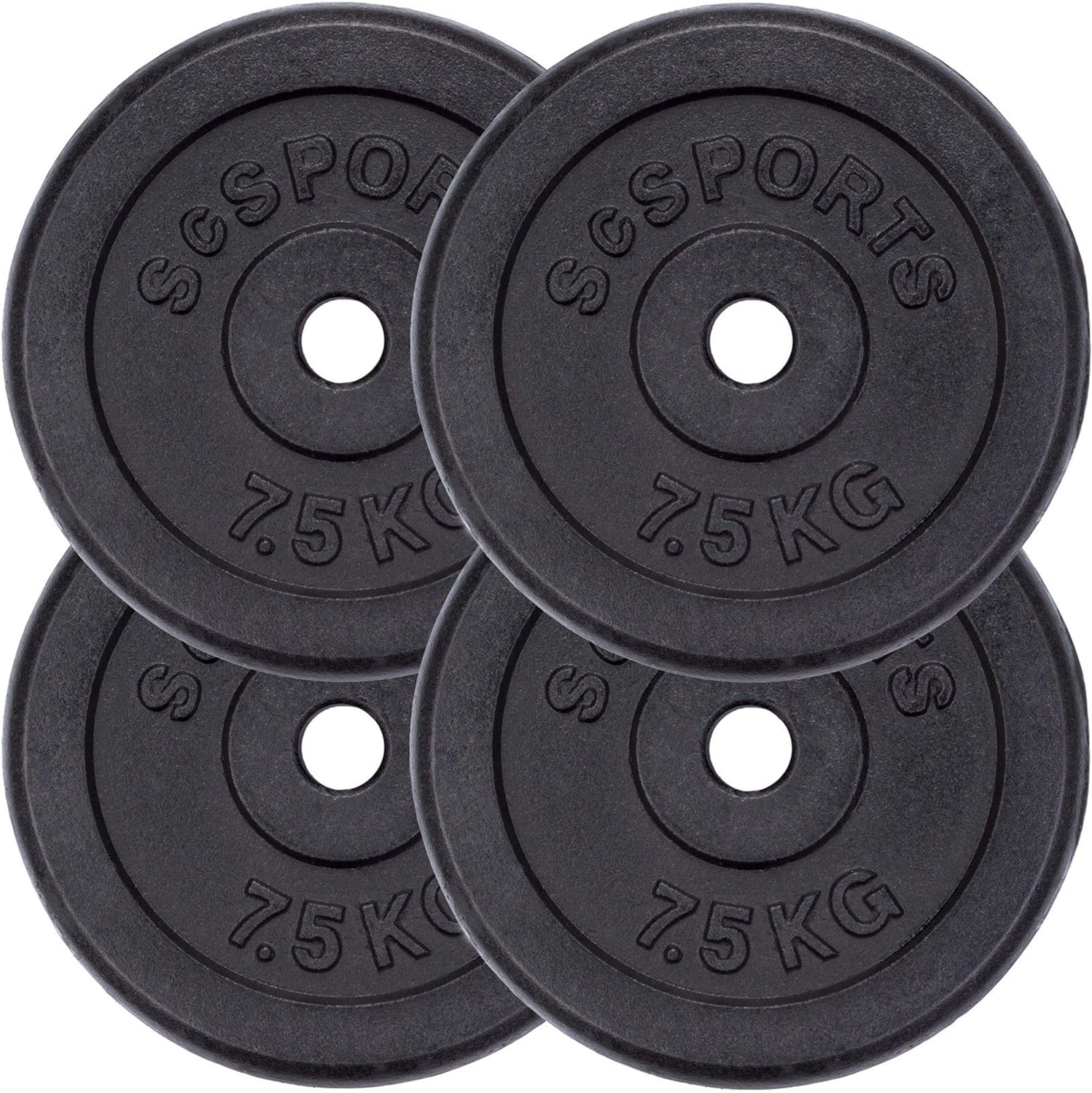 Discos de pesas de hierro fundido 30 mm estándar 1,25 kg - 20 kg
