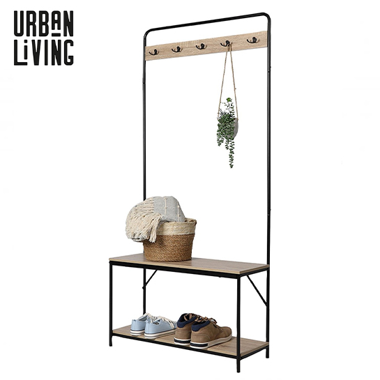 Urban Living - Perchero de pie - Zapatero - Perchero de pared - 170 cm 