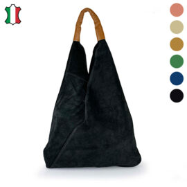 Mila Blu – Lederen Suède Sack Bag