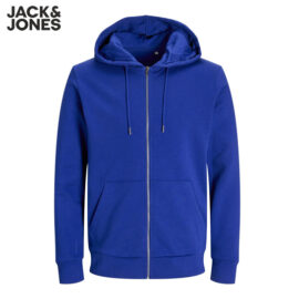 Jack & Jones Basic Zip Hoodie Blue