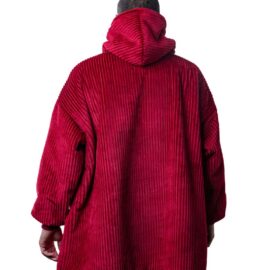 Corduroy Rib Hoody Short - Bordeaux