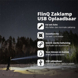 Flinq Rechargeable Led Flashlight3