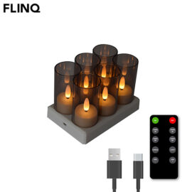 Flinq Rechargeable Tea Lights 6 Pack