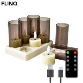 Flinq Rechargeable Tea Lights 6 Pack1