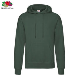 Fruit Of The Loom Classic Hoodie Bottle Green