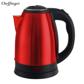 Cheffinger Rvs Draadloze Waterkoker Rood