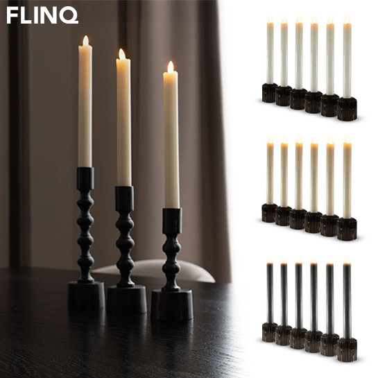 Flinq Led Taper Candles 6 Pack