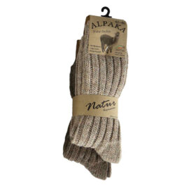 Pack Alpaca Socks Thick Goods Brown