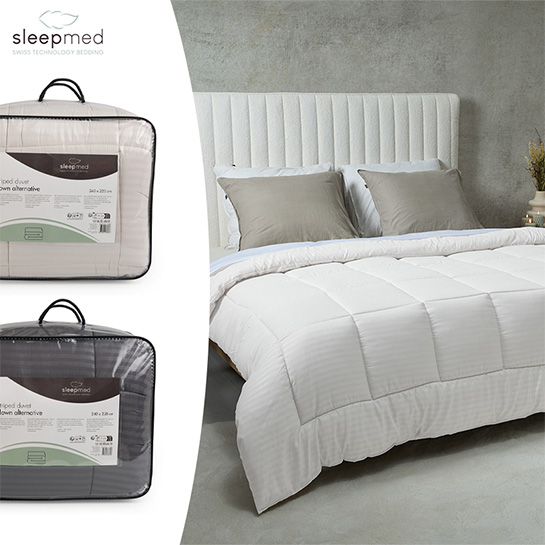 Sleepmed Comfortabel Dekbed Gestreept