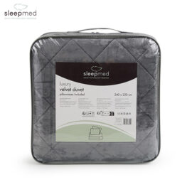 Sleepmed Luxe Bedsprei Velvet Grijs