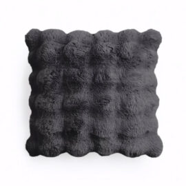 Primaviera Pom Rabbit Fur Kussen Antraciet